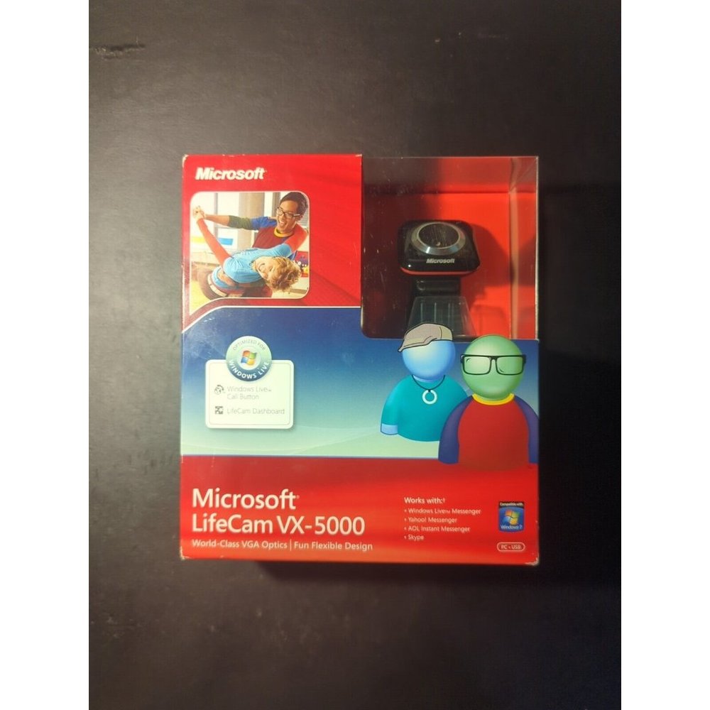 Microsoft LifeCam VX-5000 USB 2.0 Web Cam - New & Sealed